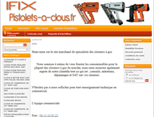 Tablet Screenshot of pistolets-a-clous.fr